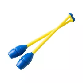 Булавы для художественной гимнастики Chante Exam 36см CH28-360-50-31 синий\желтый