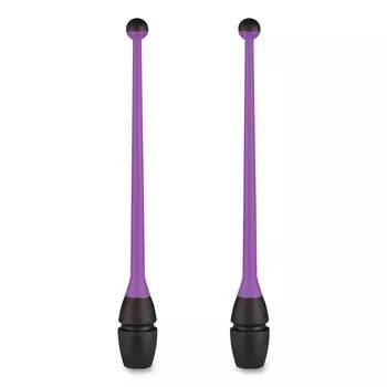 Булавы для художественной гимнастики Indigo IN019-VB фиолетово-черный