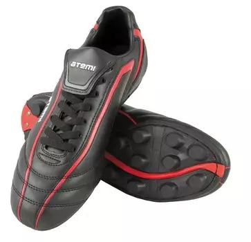 Бутсы футбольные Atemi SD500 MSR, синтетическая кожа, черн/красн (30-39)