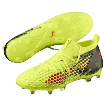 Бутсы футбольные Puma Future 18.2 Netfit FG AG Fizzy Yellow-Re 10432101