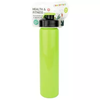 Бутылка для воды Health and Fitness, 500 ml, straight, салатовая КК0160