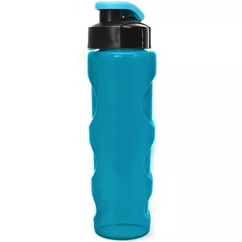 Бутылка для воды HEALTH and FITNESS, 700 ml., anatomic, прозрачно/морской зеленый КК0162