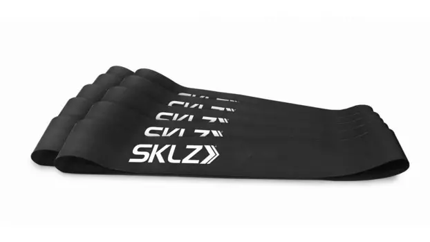 Черные эластичные ленты сопротивления SKLZ Mini Bands Black, набор из 10 шт APD-MBBLOK-001