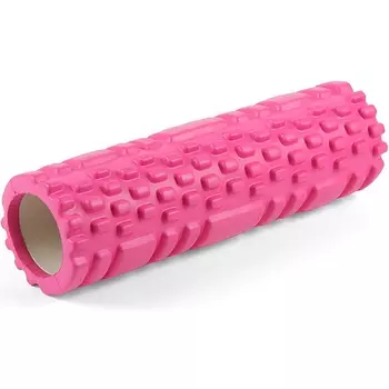 Цилиндр рельефный для фитнеса d8,5х26см Start Up ЕСЕ 062 розовый
