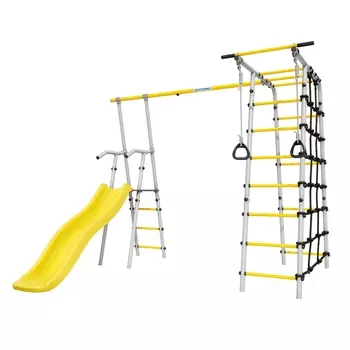 Дачный комплекс Богатырь (без качелей) Romana 103.07.06 серый\жёлтый