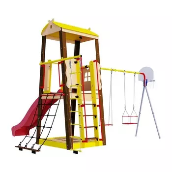 Дачный комплекс Избушка + фанерные качели Romana R 103.29.04