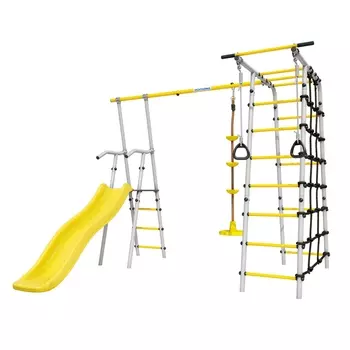 Дачный комплекс Romana Богатырь + ДИСК качели 103.07.06 серый\жёлтый