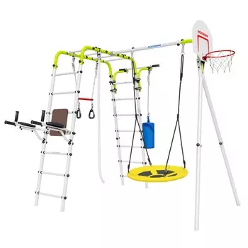 Дачный комплекс Romana Fitness + ГНЕЗДО качели 103.20.05 салатовый\белый