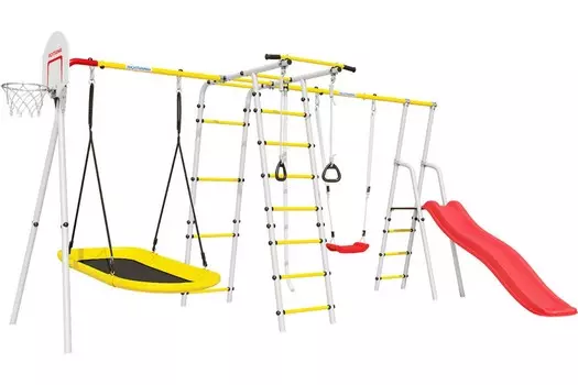 Дачный комплекс Romana Лесная поляна-3-PRO комплект №3 белый\желтый