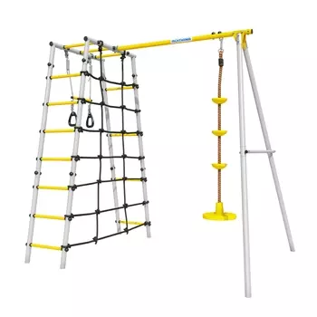 Дачный комплекс Romana Romana D1 + ДИСК качели 103.31.06 серый\жёлтый