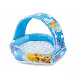 Детский надувной бассейн109x102x71см Intex Винни пух, с навесом 58415