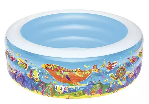 Детский надувной бассейн, круглый 152х51см Bestway Подводный мир 51121