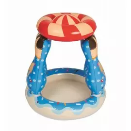 Детский надувной бассейн 91х91x89см Bestway Конфетка, с навесом 52270