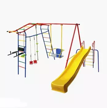 Детский спортивный комплекс КМС Игромания-3 Пресс дачный с горкой КМС-423