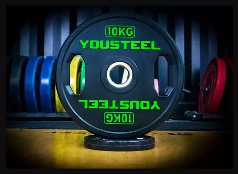 Диск 10 кг YouSteel TWO HANDLES
