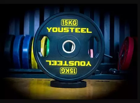 Диск 15 кг YouSteel TWO HANDLES