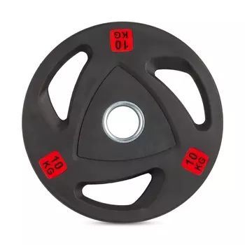 Диск 51 мм. обрезиненный с 3-мя хватами 10 кг VictoryFit VF-ST51100