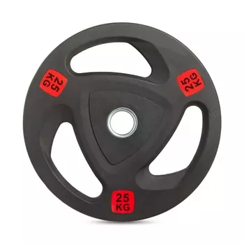 Диск 51мм обрезиненный с 3-мя хватами 25кг VictoryFit VF-ST51250