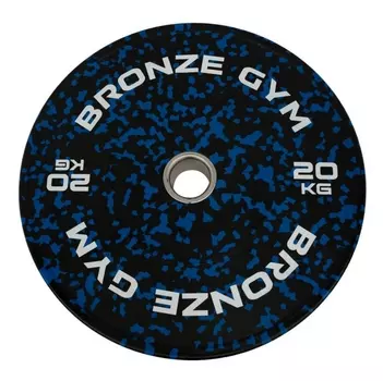 Диск бамперный 20кг Bronze Gym BGBMC20 камуфляж синий
