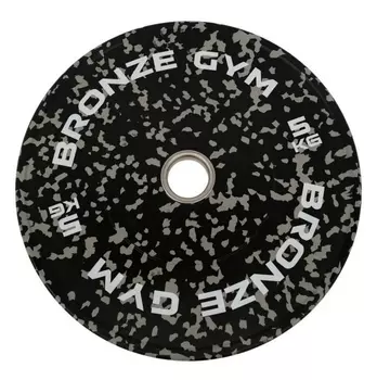 Диск бамперный 5кг Bronze Gym BGBMC05 камуфляж серый