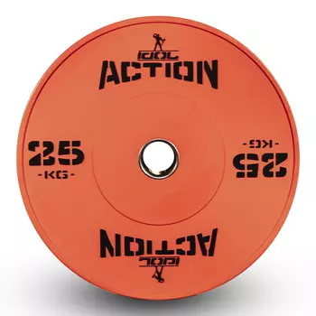 Диск бамперный IDOL Action D50мм Оранжевый 15 кг