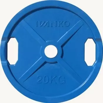 Диск обрезиненный 20кг Johns DR71022 - 20С цветной