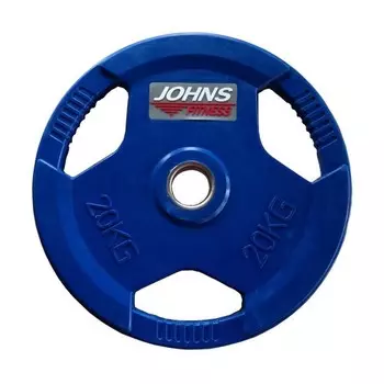 Диск обрезиненный 20кг Johns 91010 -20С синий