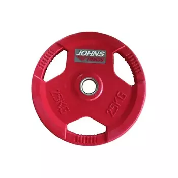 Диск обрезиненный 25кг Johns 91010 -25С красный