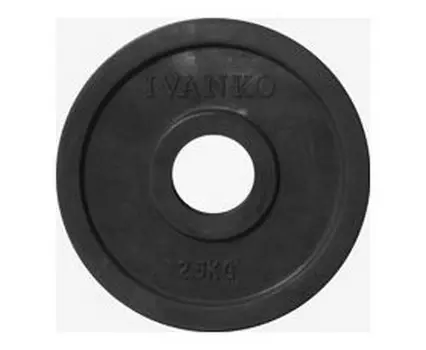 Диск обрезиненный 2,5кг Johns DR71023 -2,5В черный