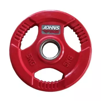 Диск обрезиненный 5кг Johns 91010 -5С красный