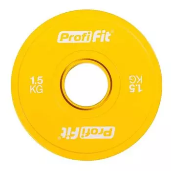 Диск обрезиненный цветной d51мм, 1,5кг Profi-Fit