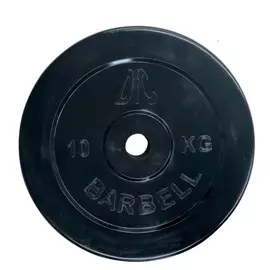 Диск обрезиненный 10кг DFC WP021-26-10 чёрный