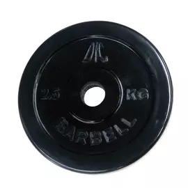 Диск обрезиненный d26мм DFC WP021-26-2,5 2,5кг, чёрный