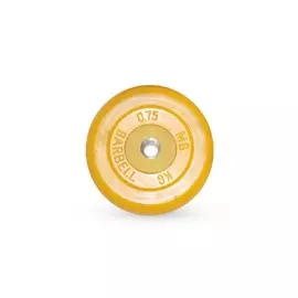 Диск обрезиненный d26мм MB Barbell MB-PltC26-0,75 0,75 кг желтый