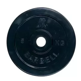 Диск обрезиненный d31мм DFC WP021-31-5 5кг, чёрный