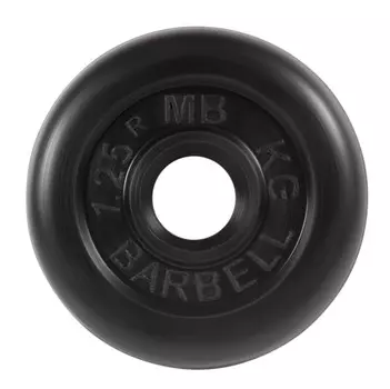 Диск обрезиненный d31мм MB Barbell MB-PltB31-1,25 1,25 кг черный