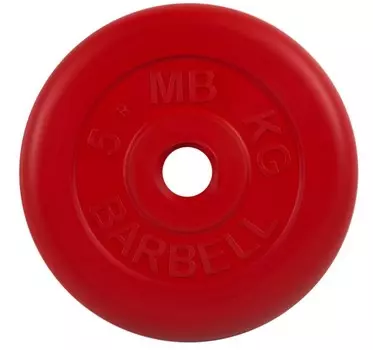 Диск обрезиненный d31мм MB Barbell MB-PltC31-5 5 кг красный