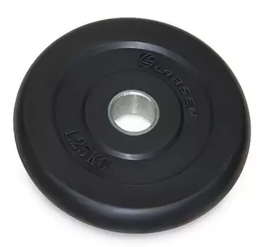 Диск обрезиненный Larsen черный д26мм 1,25кг NT121