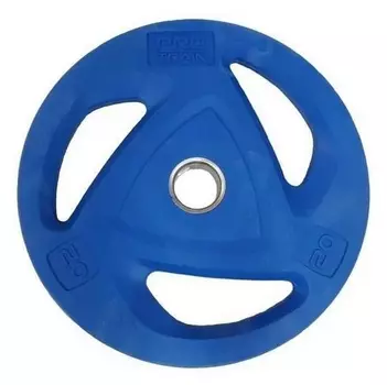 Диск обрезиненный олимпийский 20 кг, d50 мм Protrain COP-20