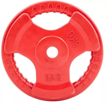 Диск обрезиненный цветной 3 Handle D26 5кг Profi-Fit