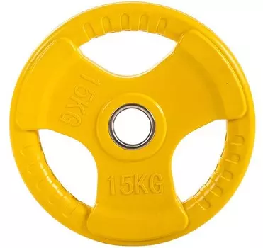 Диск обрезиненный цветной 3 Handle D51, 15кг Profi-Fit