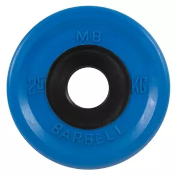 Диск олимпийский d51мм евро-классик MB Barbell MB-PltCE-2,5 2,5 кг синий