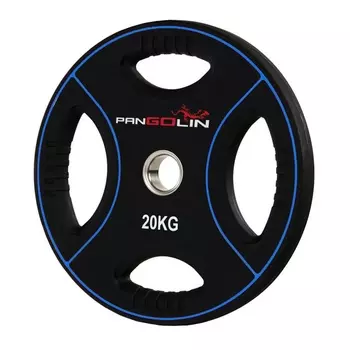 Диск олимпийский d51мм Pangolin X-Line WP012PU 20кг черный с синими полосами