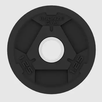 Диск олимпийский обрезиненный 1,25 кг Bronze Gym BGPLR012