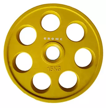 Диск олимпийский обрезиненный D 51 15 кг Grome Fitness WP013