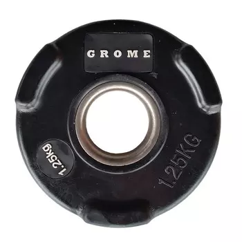 Диск олимпийский обрезиненный D 51 1,25 кг Grome Fitness WP074 черный