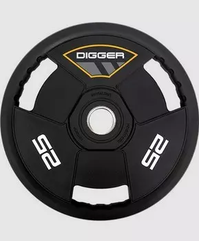 Диск олимпийский полиуретановый 3-х хватовый 25кг Hasttings Digger HD51C3A-25