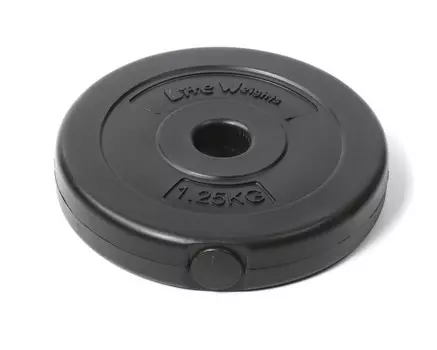 Диск пластиковый Lite Weights d26мм 1,25кг 1081LW черный