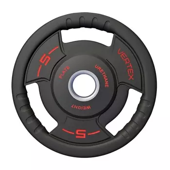 Диск полиуретановый d51мм, 5кг Vertex 91035A-5ВC чёрно-красный