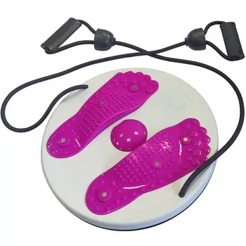 Диск вращения Грация Sportex Ортопедический с магнитами и эспандером D34413-4 малиновый (YP-01)